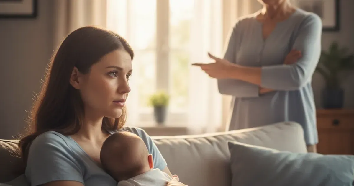 Hero image for difficult-relationship-with-mother-postpartum