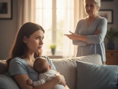 Hero image for difficult-relationship-with-mother-postpartum