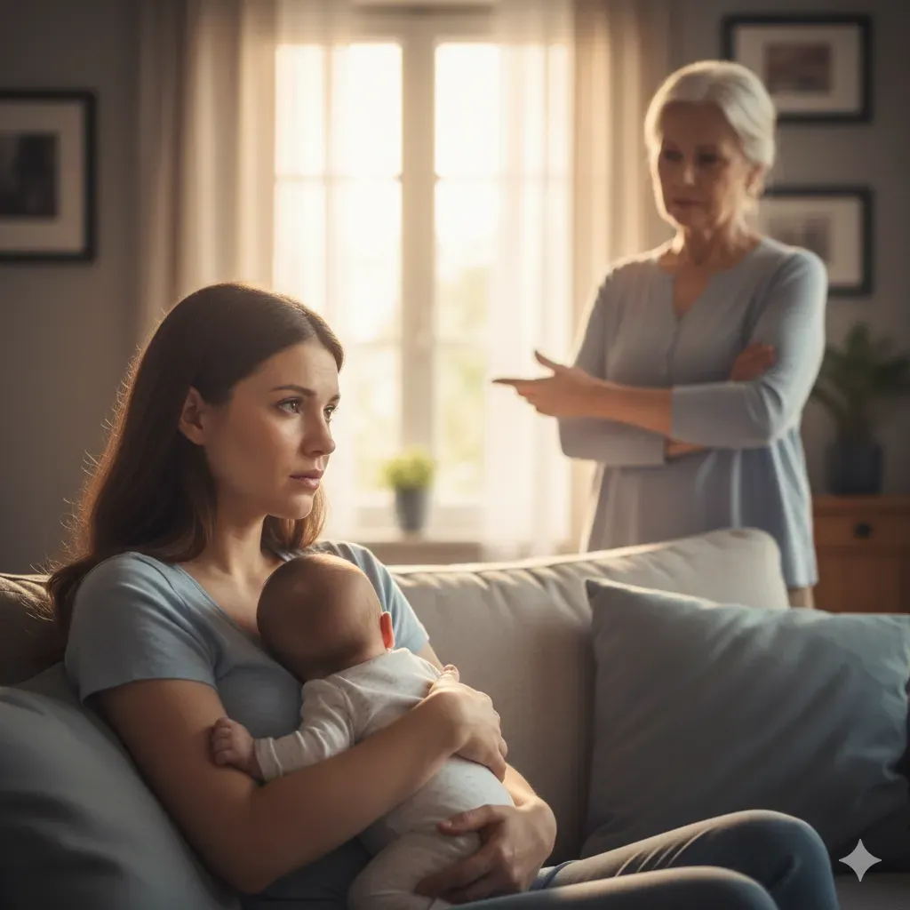 Hero image for difficult-relationship-with-mother-postpartum