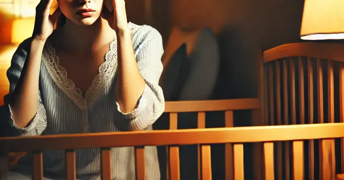 Hero image for how-to-stop-overthinking-at-night-a-new-moms-guide