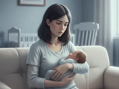 Hero image for postpartum-depression-numbness-not-sadness